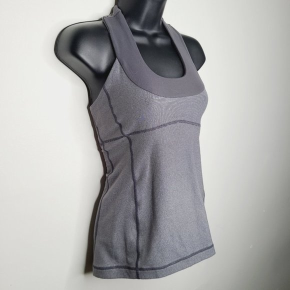 lululemon athletica Tops - Lululemon Scoop Neck Tank  - Heathered Coal